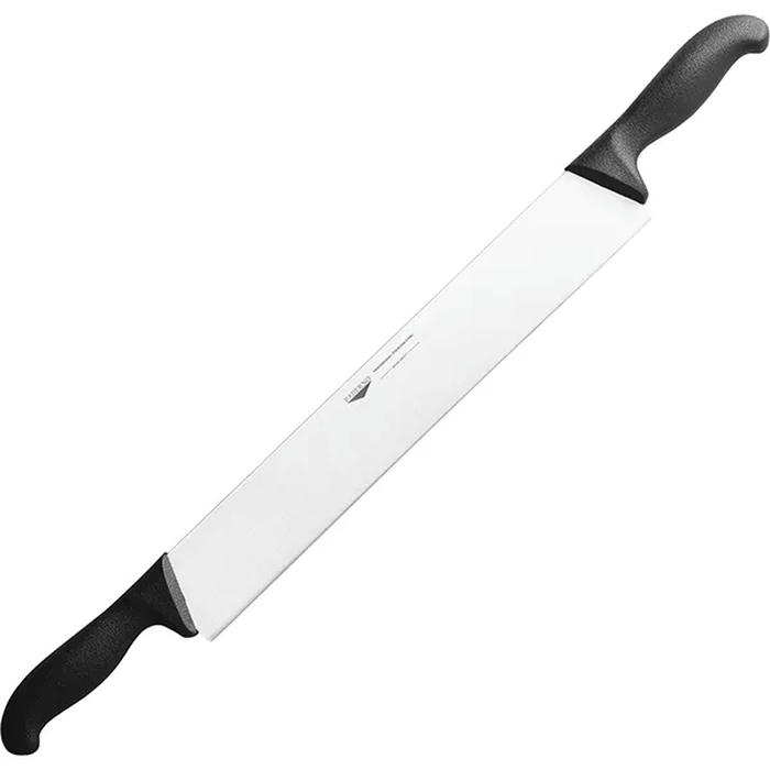 Нож кухонный д/сыра 2ручки сталь,пластик ,L=510/360,B=55мм черный,металлич