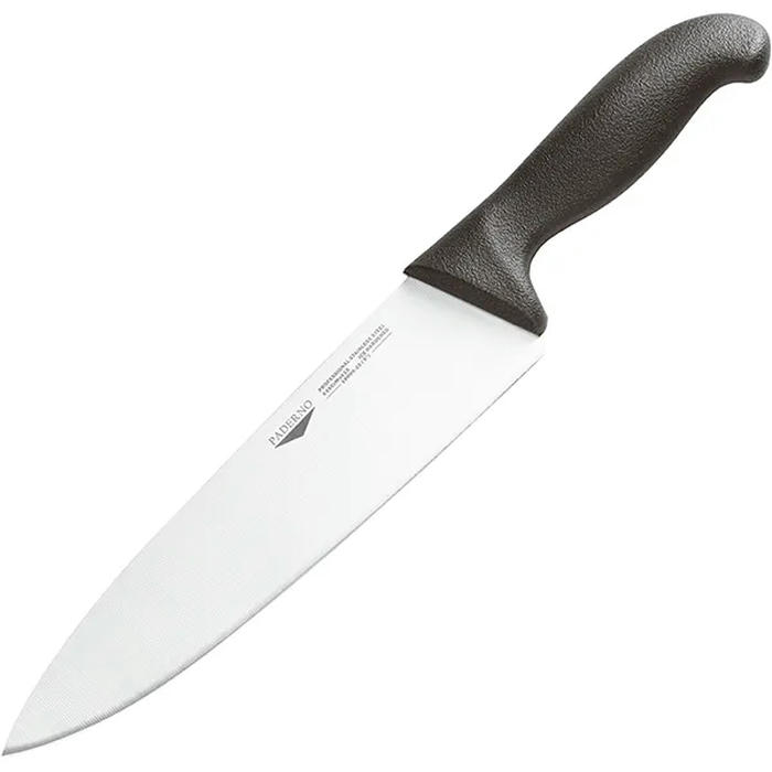 Нож поварской сталь нерж.,полипроп. ,L=335/200,B=40мм черный,металлич