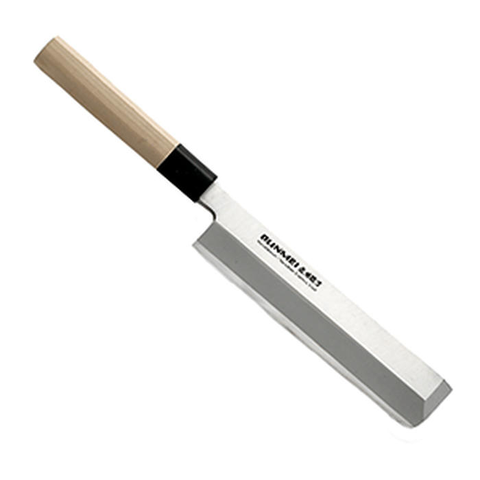 Нож для овощей «Усуба» сталь,пластик ,L=18см бежев.,металлич