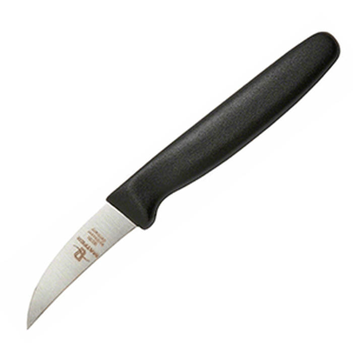 Нож для чистки овощей сталь нерж.,пластик ,L=9см черный,металлич