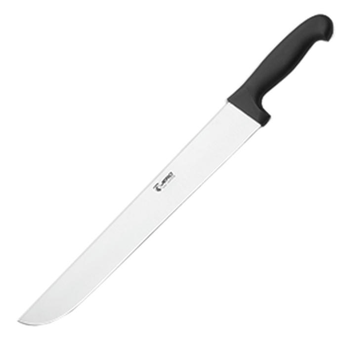Нож для мяса сталь нерж.,полипроп. ,L=31,5см черный,металлич