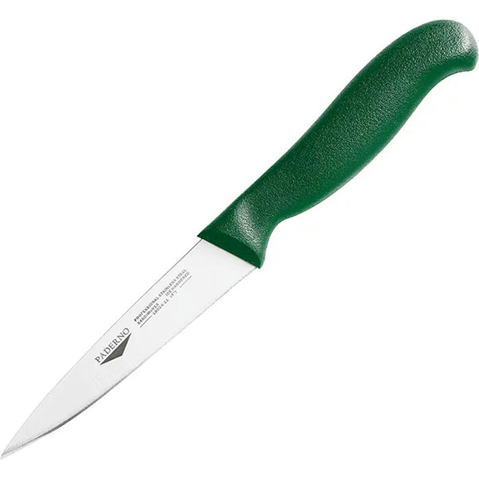 Нож для обвалки мяса ,L=11см зелен.,металлич