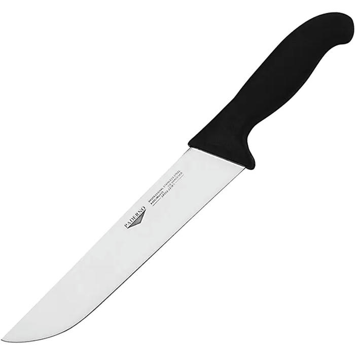Нож д/разделки мяса сталь нерж. ,L=22см черный,металлич