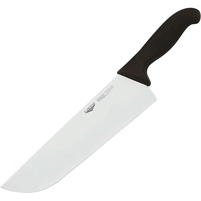 Нож поварской сталь нерж. ,L=26см черный,металлич
