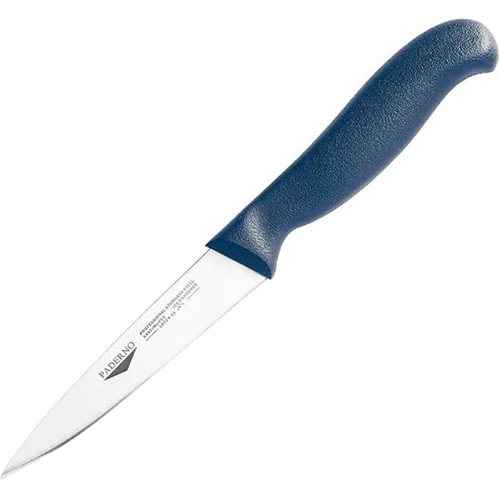 Нож для обвалки мяса сталь нерж.,пластик ,L=11см синий,металлич