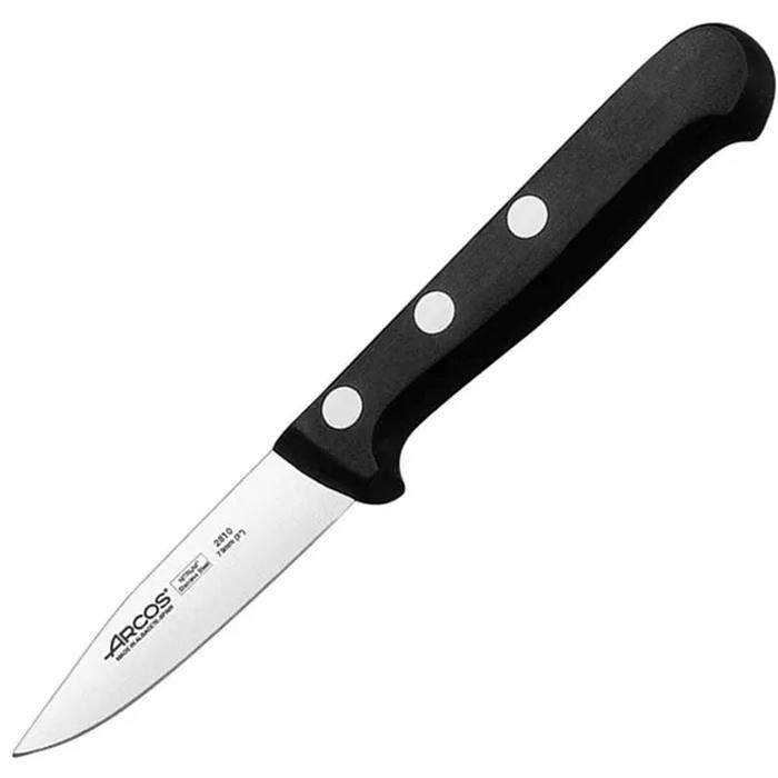 Нож для чистки овощей и фруктов «Универсал» сталь нерж. ,L=190/75мм черный,металлич