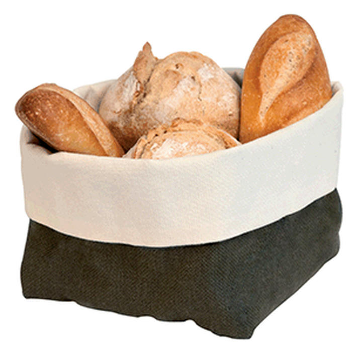 Корзина для хлеба хлопок ,H=90,L=125,B=125мм коричнев