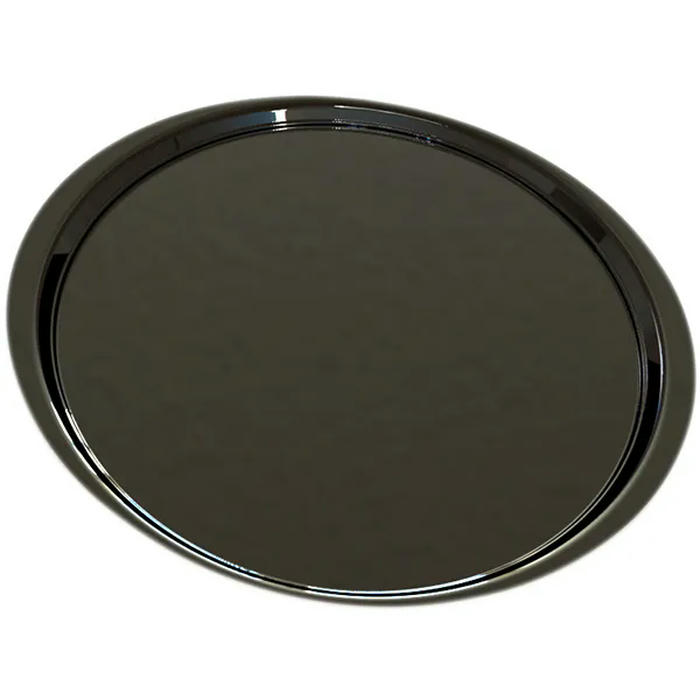 Поднос круглый с нескользящей поверхностью стеклопласт. D=43,7см черный