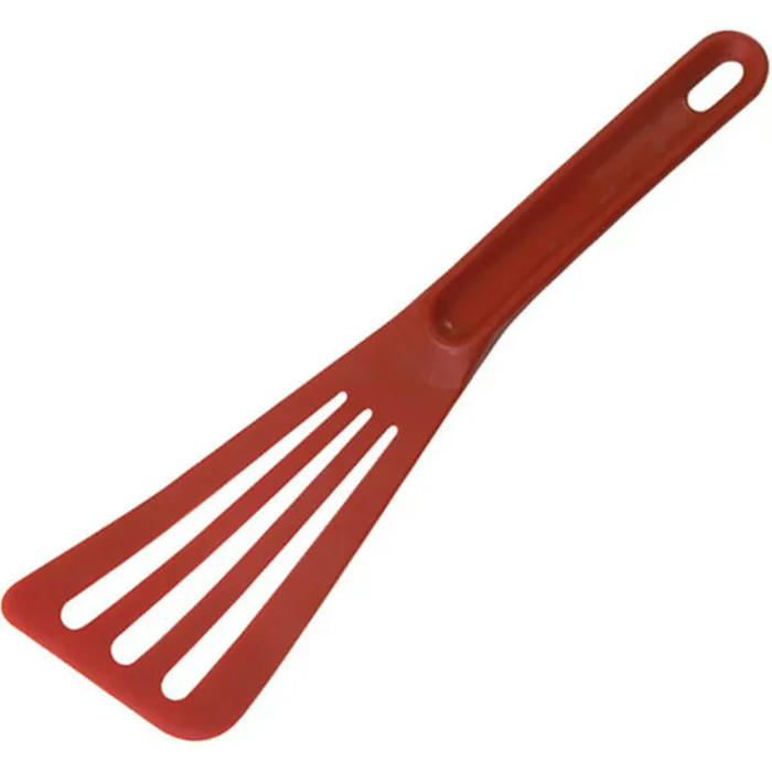Лопатка кухонная перфорированная «Экзогласс» пластик ,L=30/15,B=9см красный