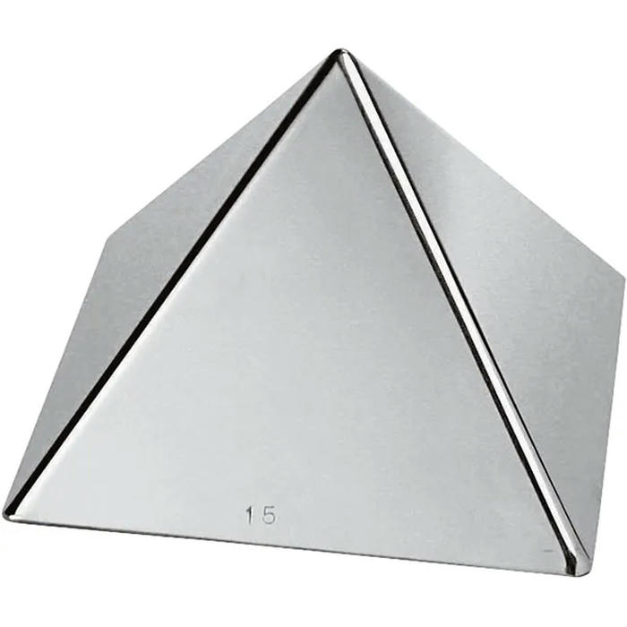 Форма кондитерская «Пирамида» сталь нерж. ,H=12,5,L=15,B=15см металлич
