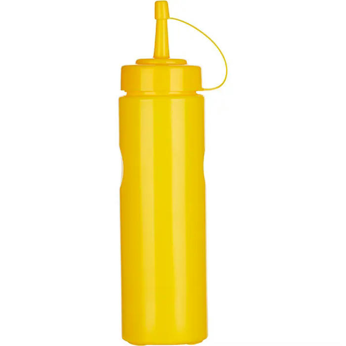 Емкость для соусов с колпачком пластик 350мл D=55,H=205мм желт