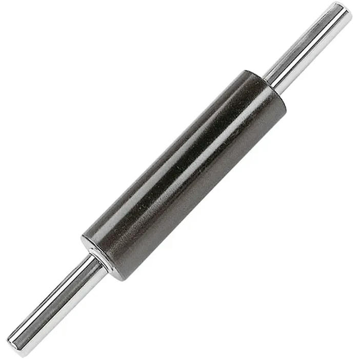 Скалка с вращающимися ручками антиприг.покр.,сталь нерж. ,L=200,B=55мм черный,металлич