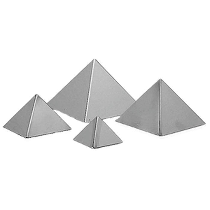Форма кондитерская «Пирамида»[6шт] сталь нерж. D=9,H=6см