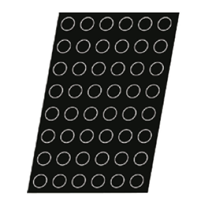 Форма кондитерская «Мини-тарталетка»[20шт] силикон,стеклопласт. D=48,H=15мм черный