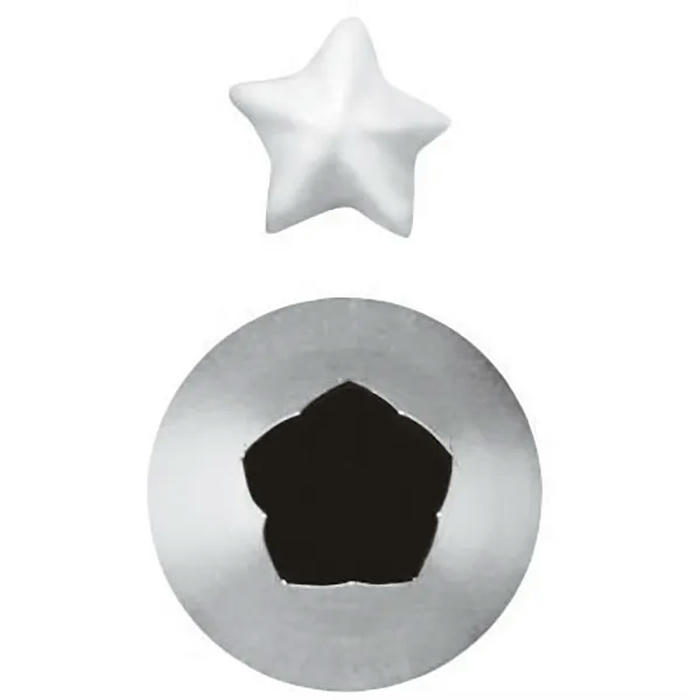 Насадка кондитерская «5-конечная звезда»[6шт] сталь нерж. D=11мм