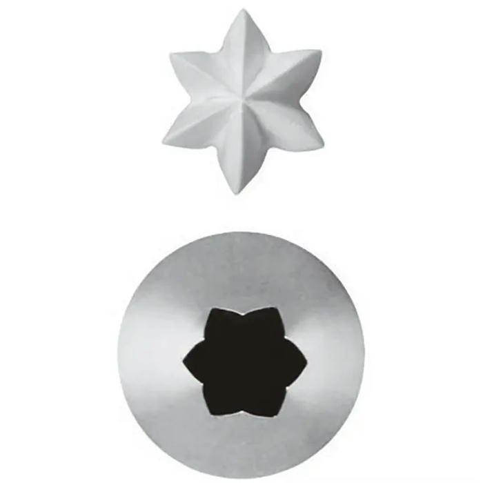 Насадка кондитерская «6-конечная звезда»[6шт] сталь нерж. D=11мм