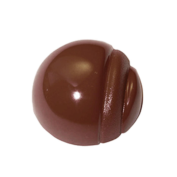 Форма для шоколада «Полукруг с узором»[28шт] поликарбонат D=32,H=17мм