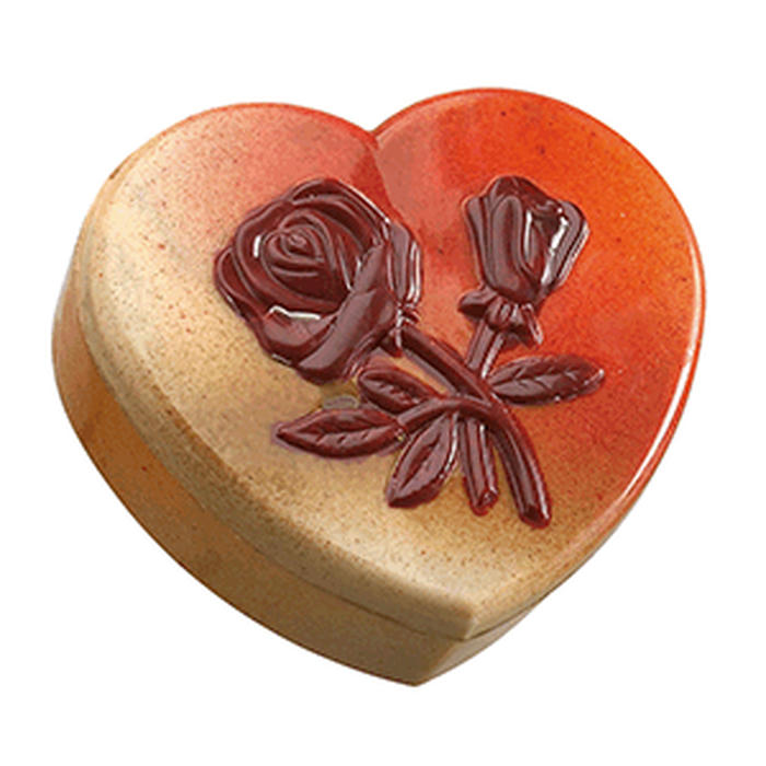 Форма для шоколада «Сердце-коробочка» поликарбонат ,H=35,L=110,B=95мм