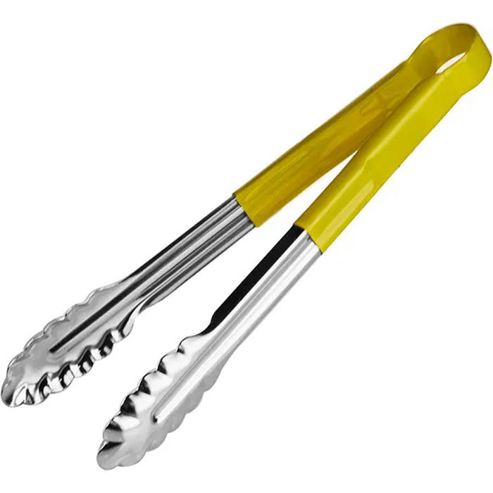 Щипцы универсальные «Проотель» желтая ручка сталь нерж.,поливинилхл. ,L=30,B=4см металлич.,желт