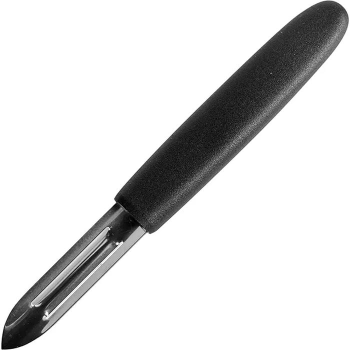 Нож для чистки овощей сталь,пластик ,H=10,L=170/63,B=14мм металлич.,черный
