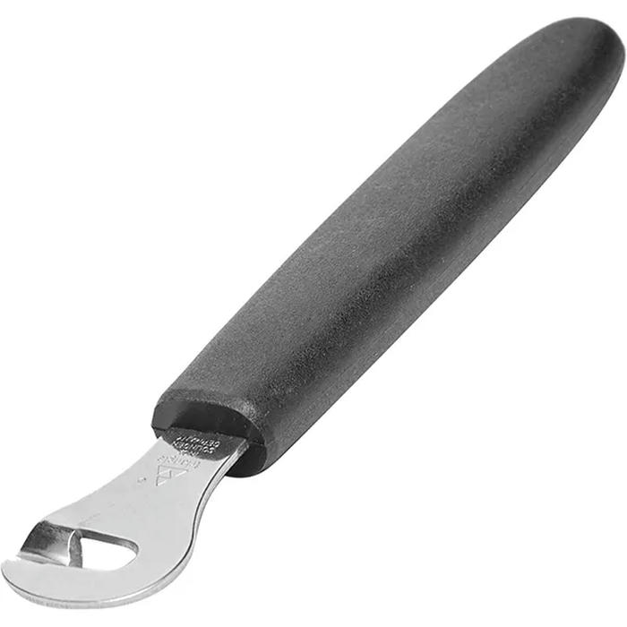 Нож карбовочный пластик,сталь нерж. ,H=10,L=140/40,B=25мм черный,металлич