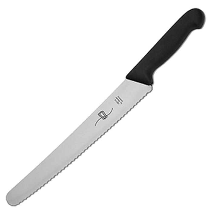 Нож универсальный волн.лезвие сталь нерж.,пластик ,H=2,L=41/25,B=8см черный,металлич