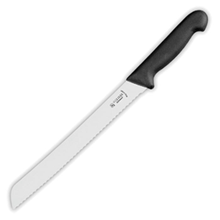 Нож для хлеба сталь нерж.,пластик ,H=2,L=24,B=8см черный,металлич