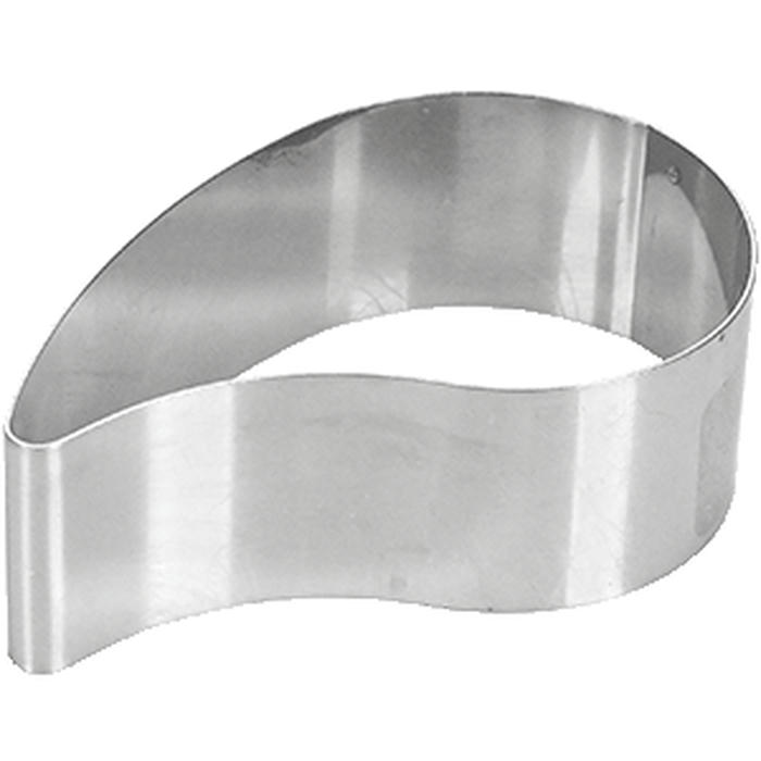 Форма кондитерская «Капля»[6шт] сталь нерж. D=9,H=3см металлич