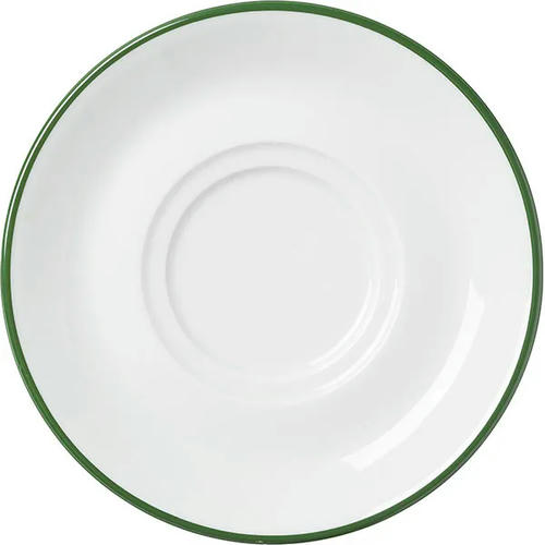 Блюдце с декором «Ретро Альтауссе Рот» фарфор D=14см белый,зелен