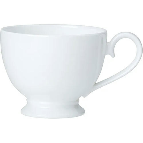 Чашка чайная на ножке «Классик Вайт» кост.фарф. 220мл ,H=7см белый