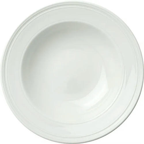 Тарелка для пасты «Бид» фарфор D=24см белый