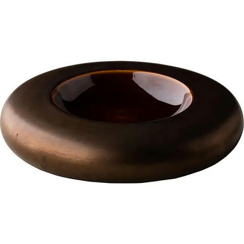 Тарелка для презентаций «Ро дизайн бай кевала» керамика 165мл D=22,H=5см коричнев