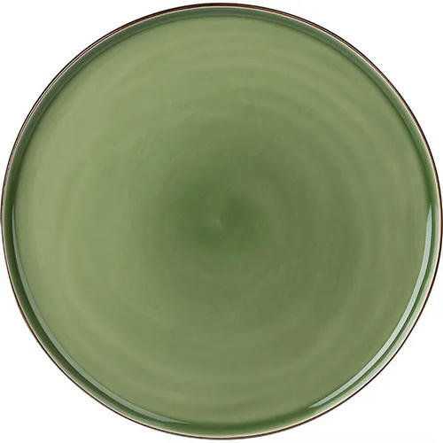 Тарелка «Сейдж» фарфор D=27см зелен.,бронз