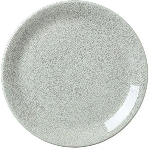 Тарелка мелкая «Инк Грэй» фарфор D=25,2см белый,серый