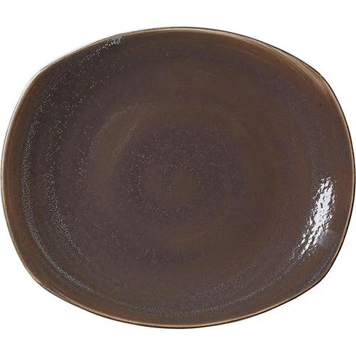 Тарелка мелкая «Революшн Гранит» фарфор D=30,5см серый,коричнев
