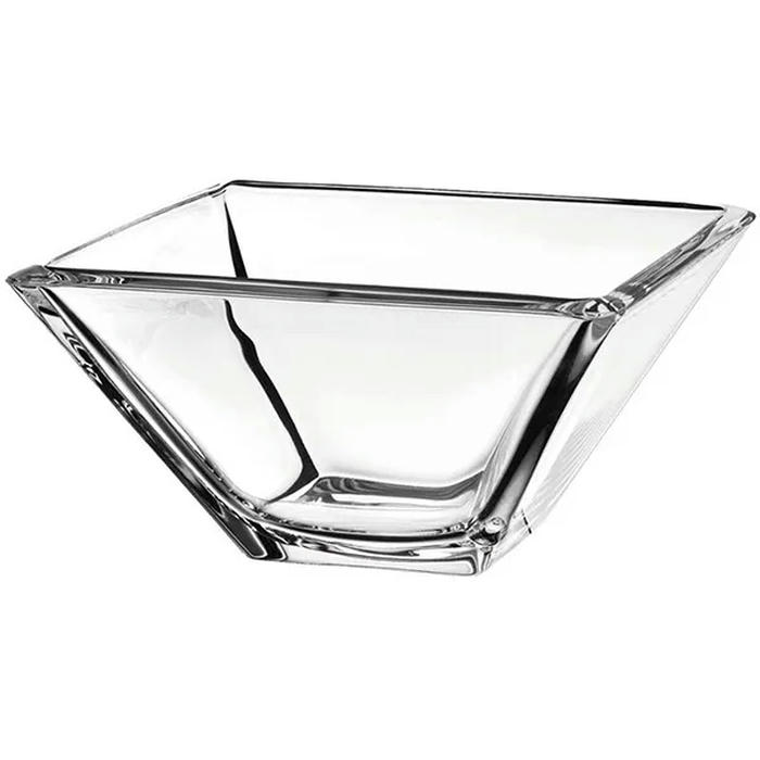 Салатник квадратный «Дюкале» стекло 1,9л ,H=11,L=20,B=20см прозр