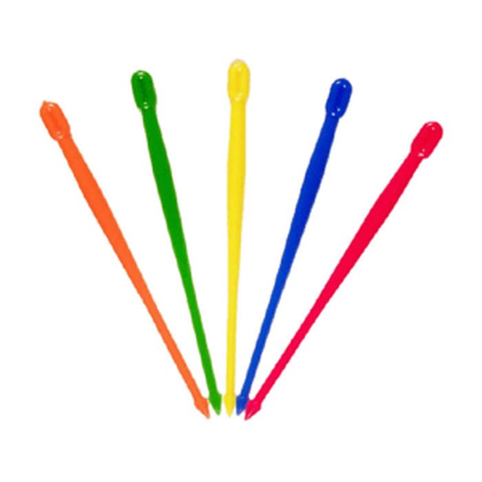 Шпажки для канапе «Боне»[500шт] пластик ,L=95мм разноцветн