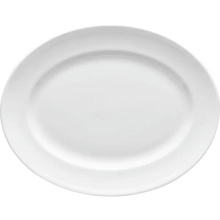 Блюдо овальное «Монако» фарфор ,H=9,L=200,B=150мм белый