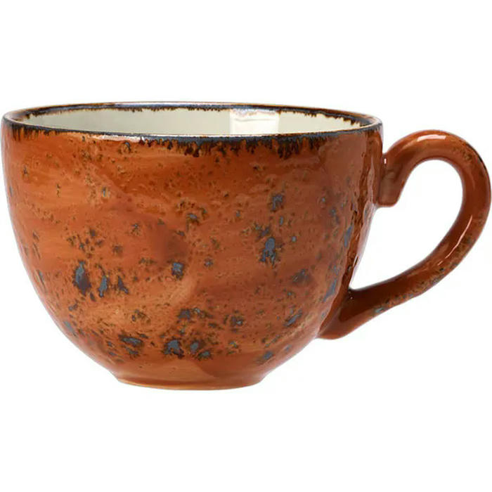 Чашка чайная «Крафт Терракота» фарфор 228мл D=9,H=6см терракот,коричнев