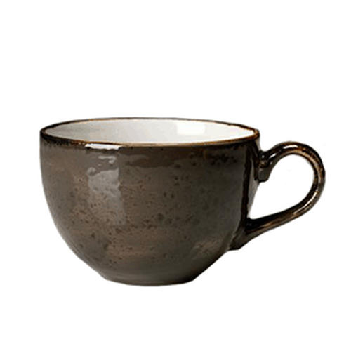 Чашка чайная «Крафт»; фарфор; 450мл; D=12,H=8,L=15см; серый