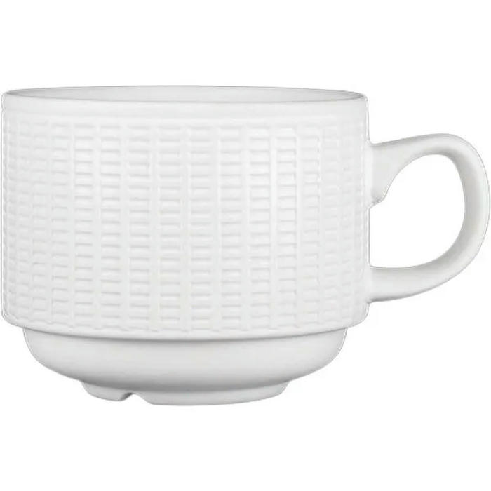 Чашка чайная «Виллоу» фарфор 213мл белый