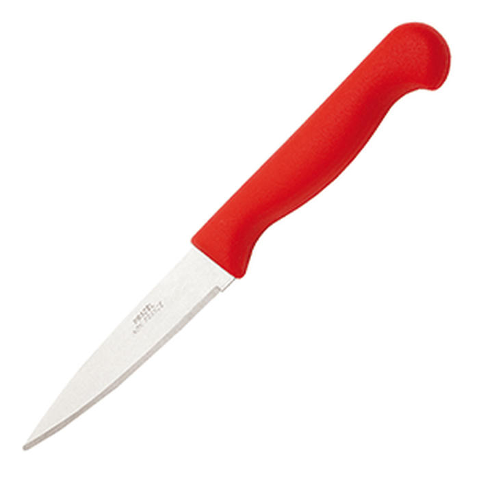 Нож для овощей красная ручка сталь нерж.,пластик ,L=7см красный,металлич