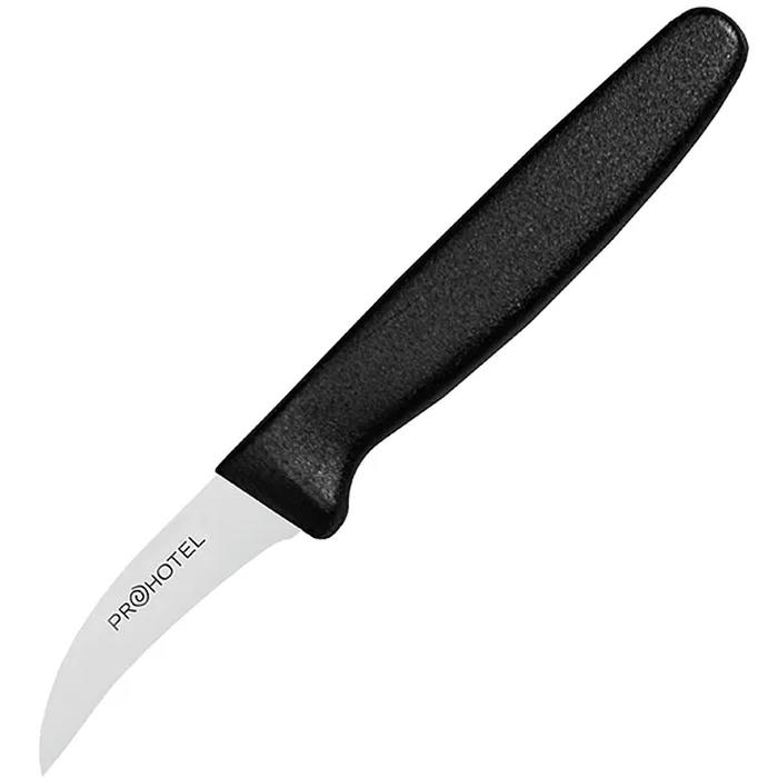 Нож для фигурной нарезки «Проотель» сталь нерж.,пластик ,L=160/160,B=13мм черный,металлич