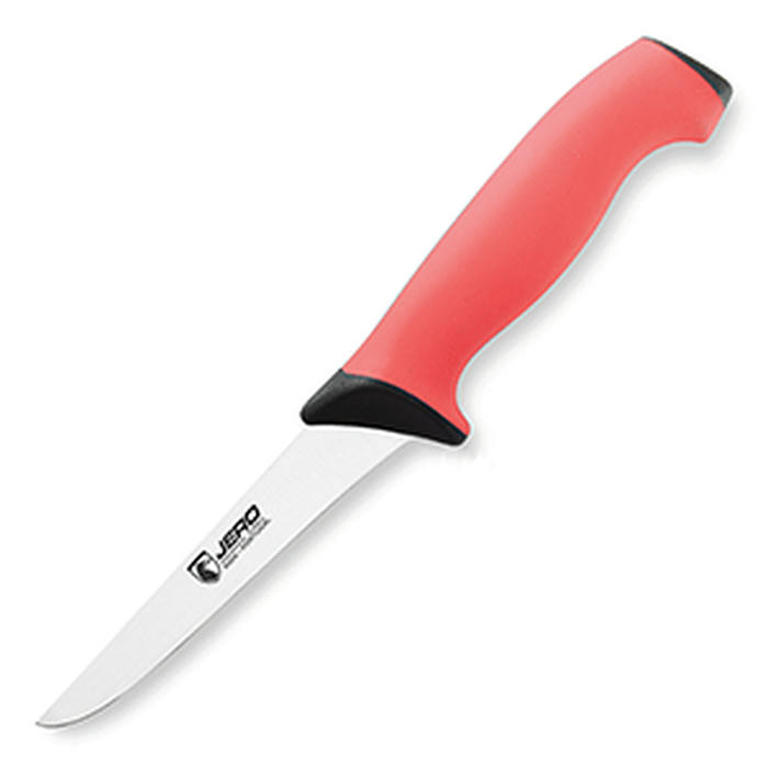 Нож для обвалки мяса сталь,пластик ,L=13см красный,металлич