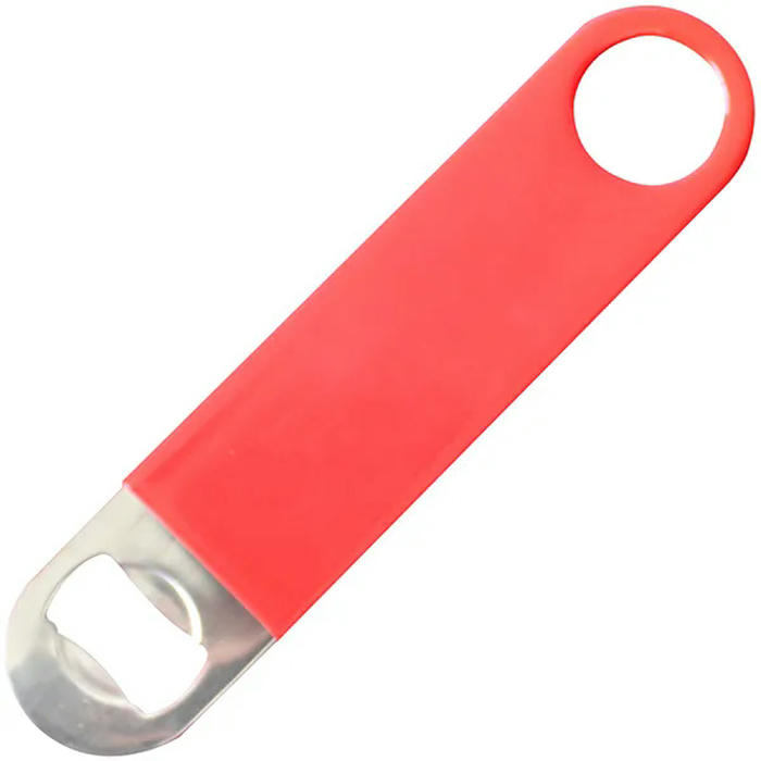 Открывалка для бутылок «Пробар» сталь нерж.,пластик ,L=180,B=45мм красный,серебрист