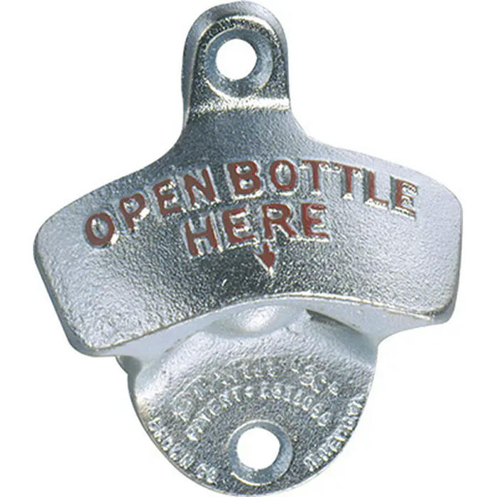 Открывалка для бутылок настенная сталь хромир. ,L=7,B=8см серебрист