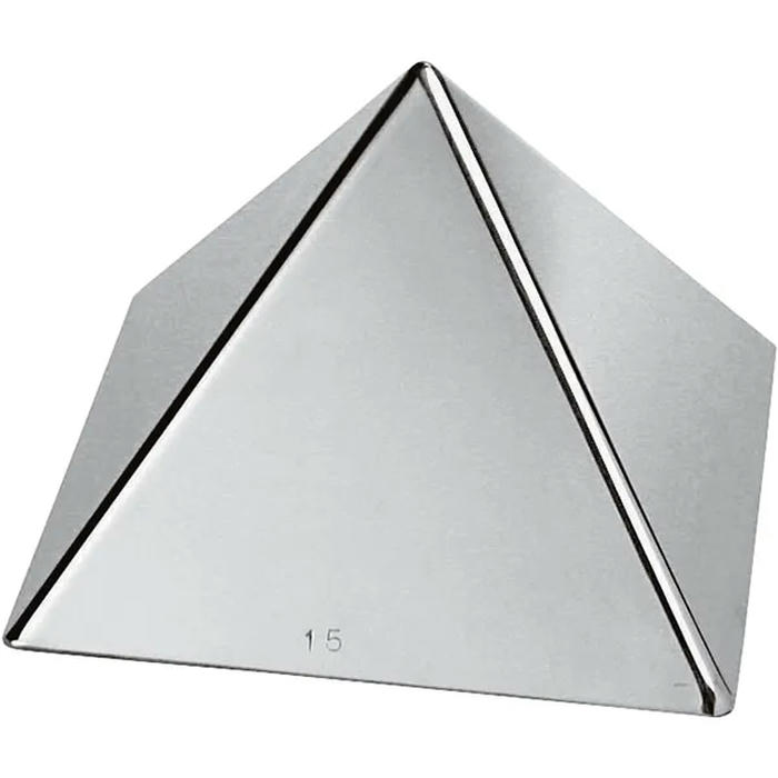 Форма кондитерская «Пирамида» сталь нерж. ,H=10,5,L=12,B=12см металлич