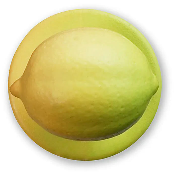 Пукли «Лимон»[12шт] пластик D=15мм желт