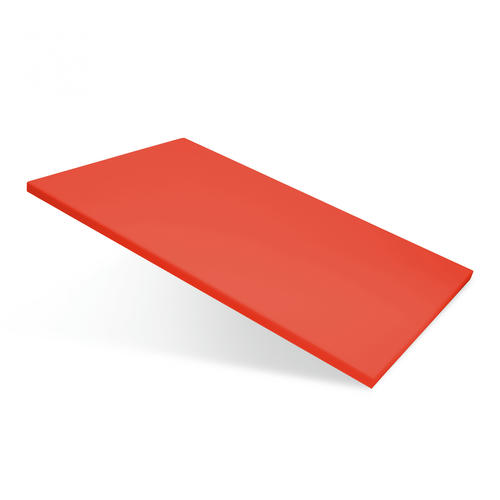 Доска разделочная 530х325х18 мм красная пластик