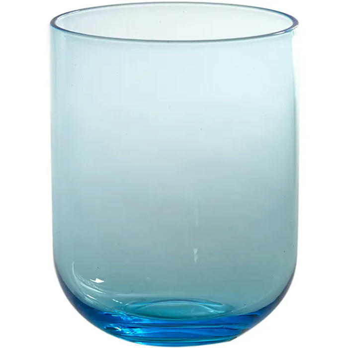 Стакан «Модерн»; стекло; 395мл; D=7.7,H=9.1см; голуб.